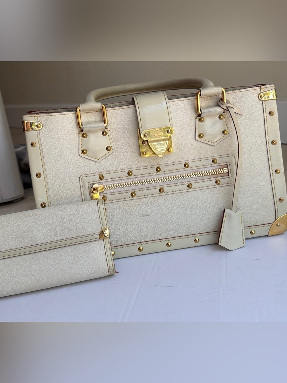 Louis Vuitton F/W 03 Suhali Le Fabuleux- Blanc w receipt - Picture 2 of 11
